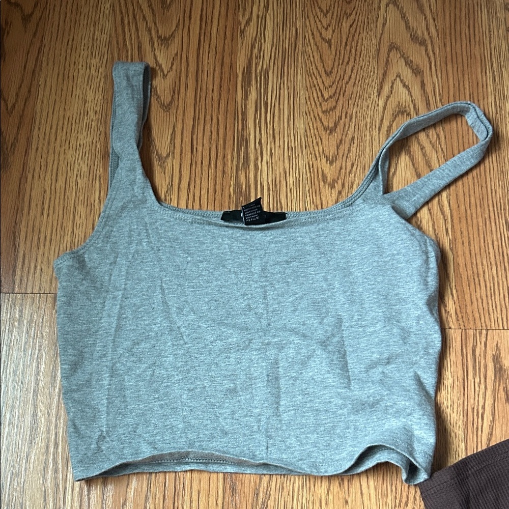 forever 21 Gray Women's Crop Top